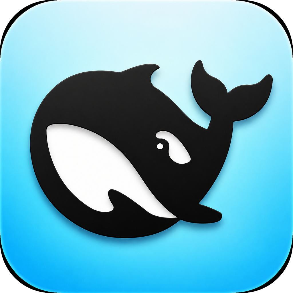 DeepSeek Harness 鲸鱼图标